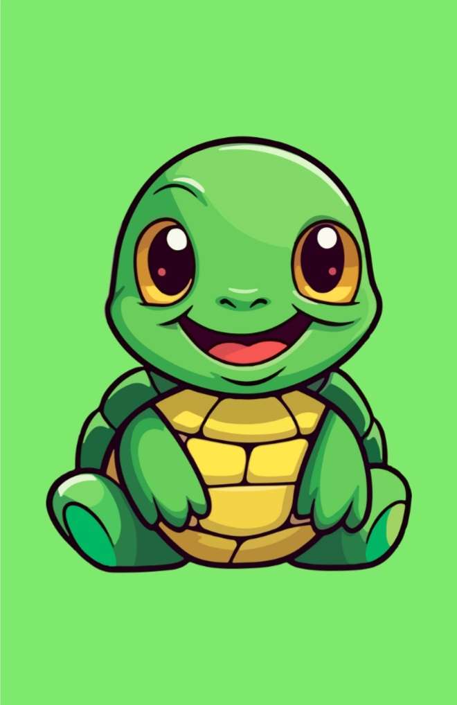 Baby turtle puzzle online from photo