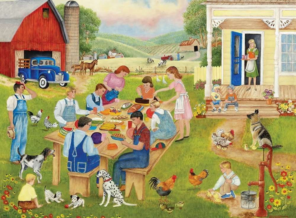 Down on the Farm puzzle online from photo