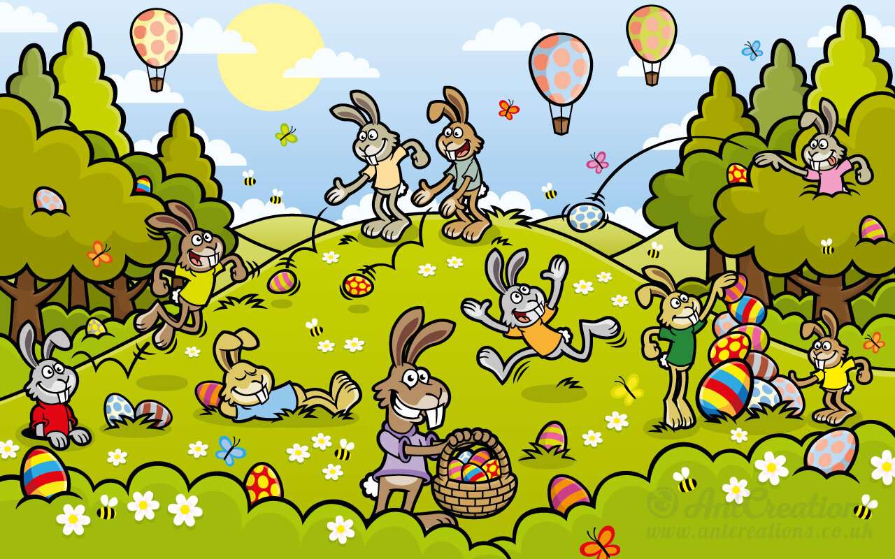 Easter scene online puzzle