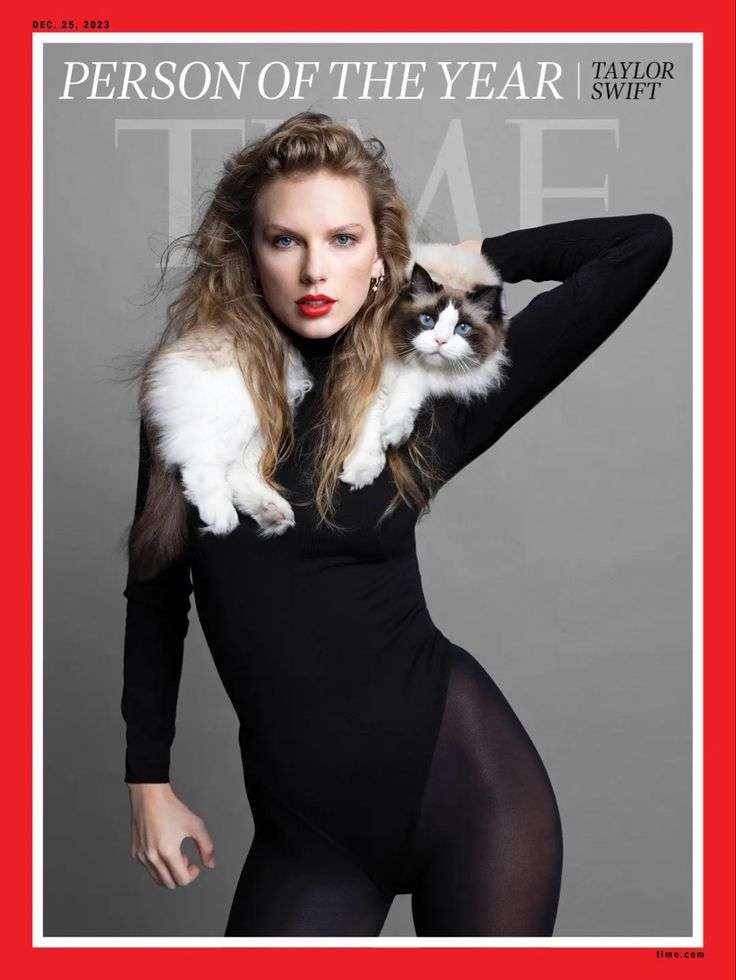 Taylor Swift Time Magazine Årets person Pussel online
