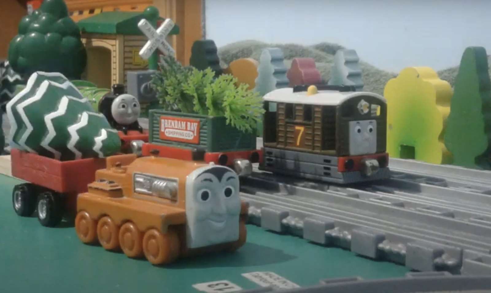 Thomas și prietenii Henry Forest iau cu el puzzle online din fotografie