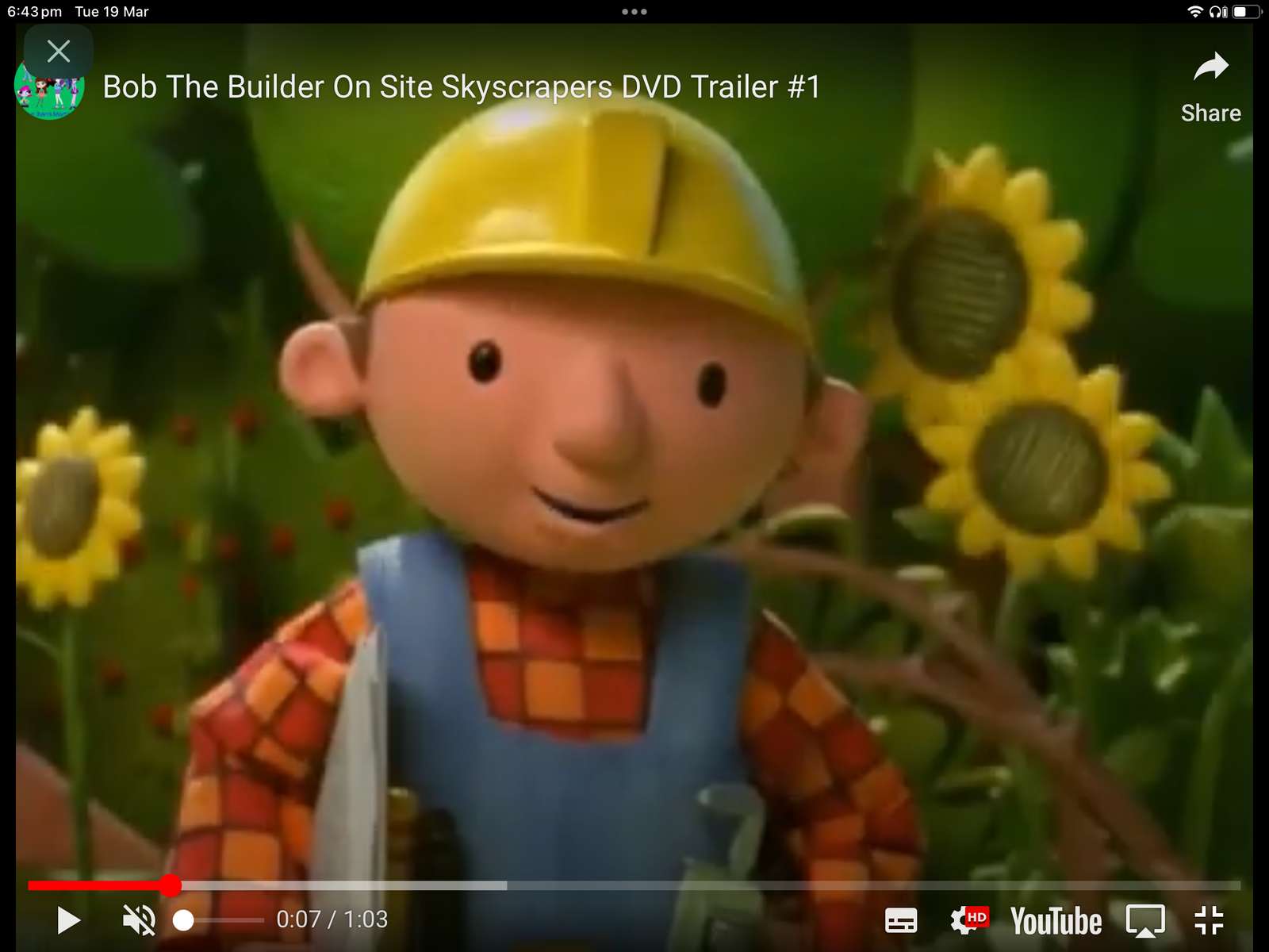 Bob el Constructor en el sitio Skycracpers DVD Trailer rompecabezas en línea
