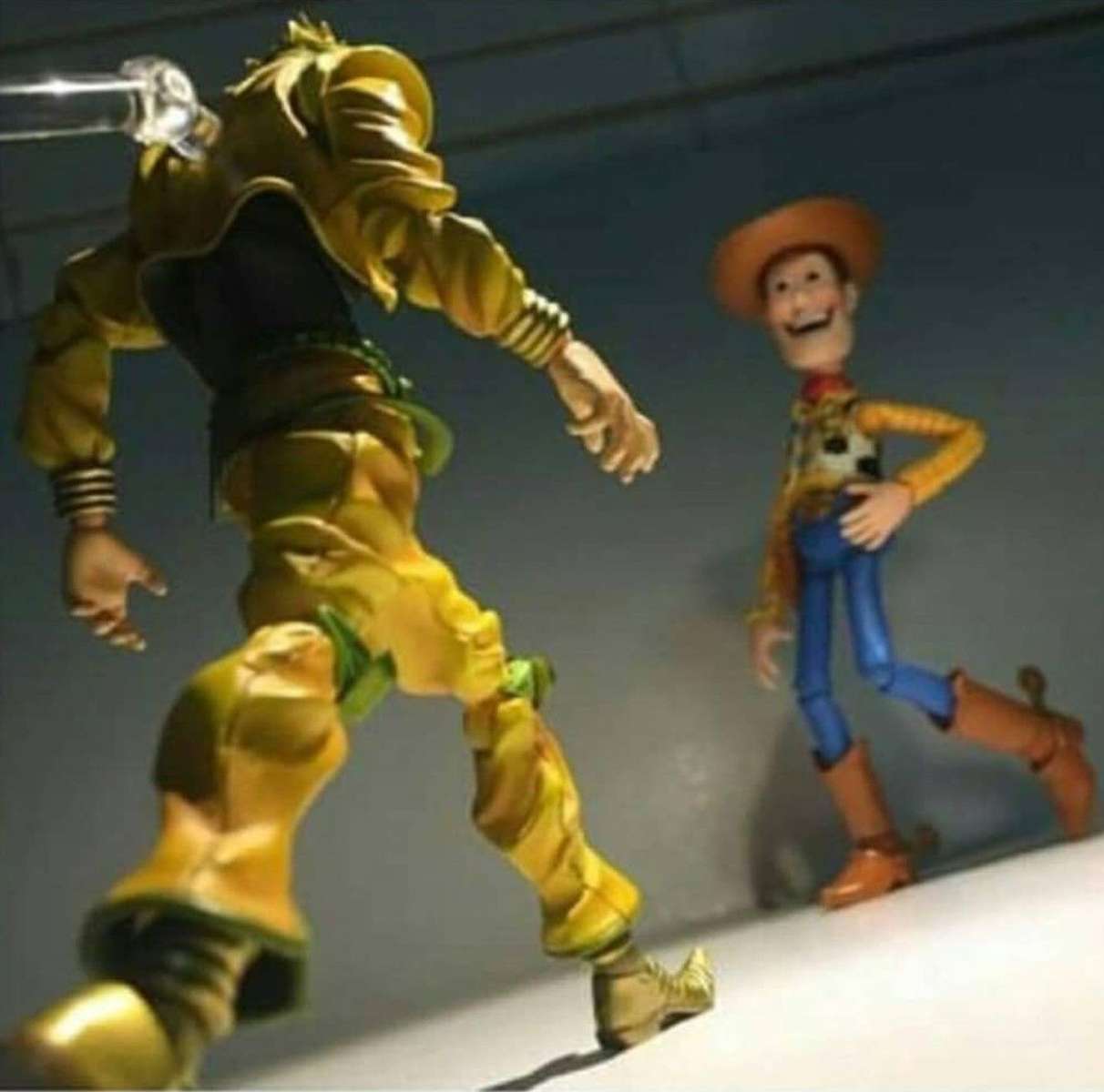 Dio contre Woody puzzle en ligne à partir d'une photo