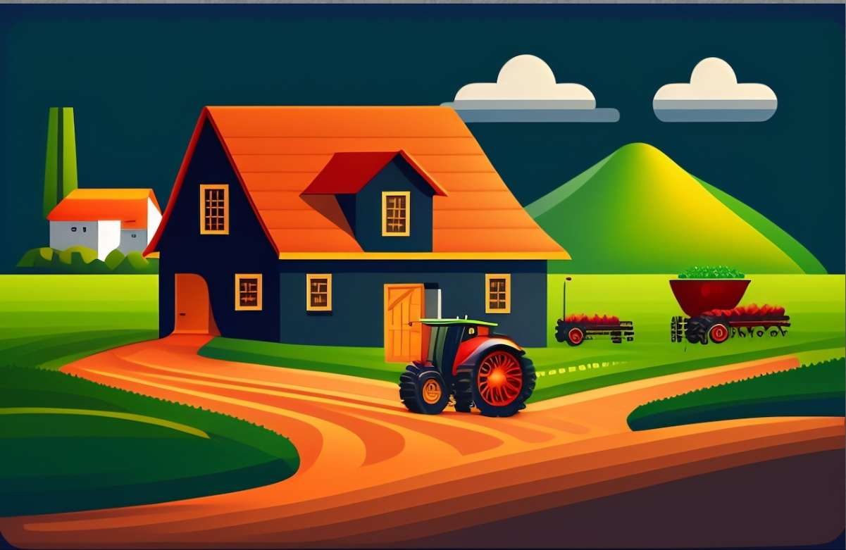 House in the countryside puzzle online from photo