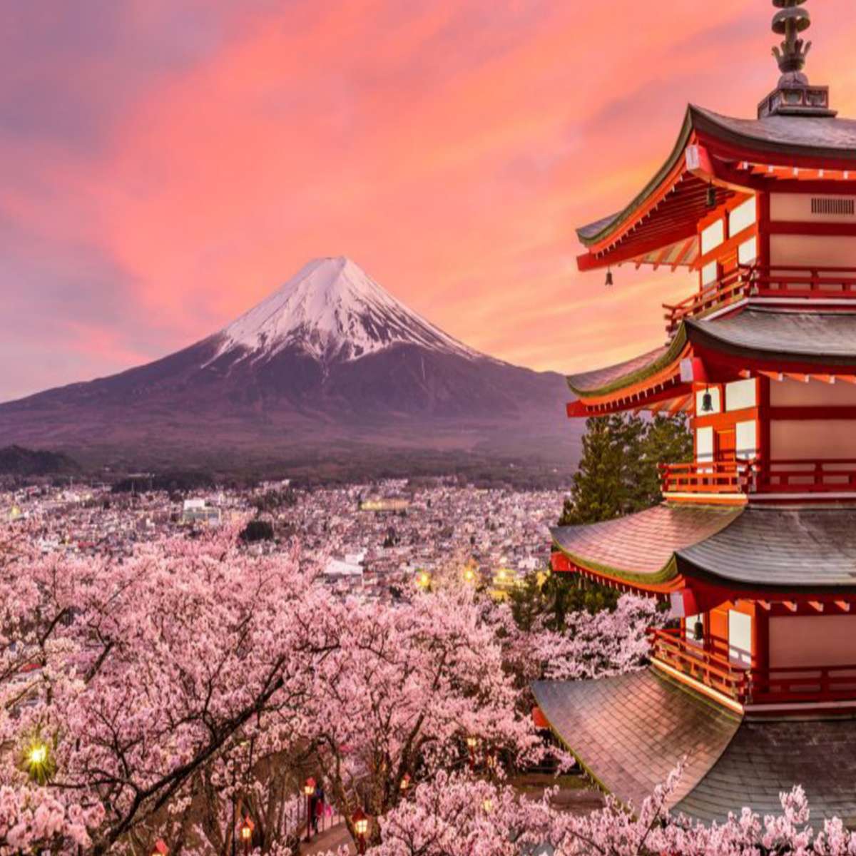 Monte Fuji en Japón rompecabezas en línea