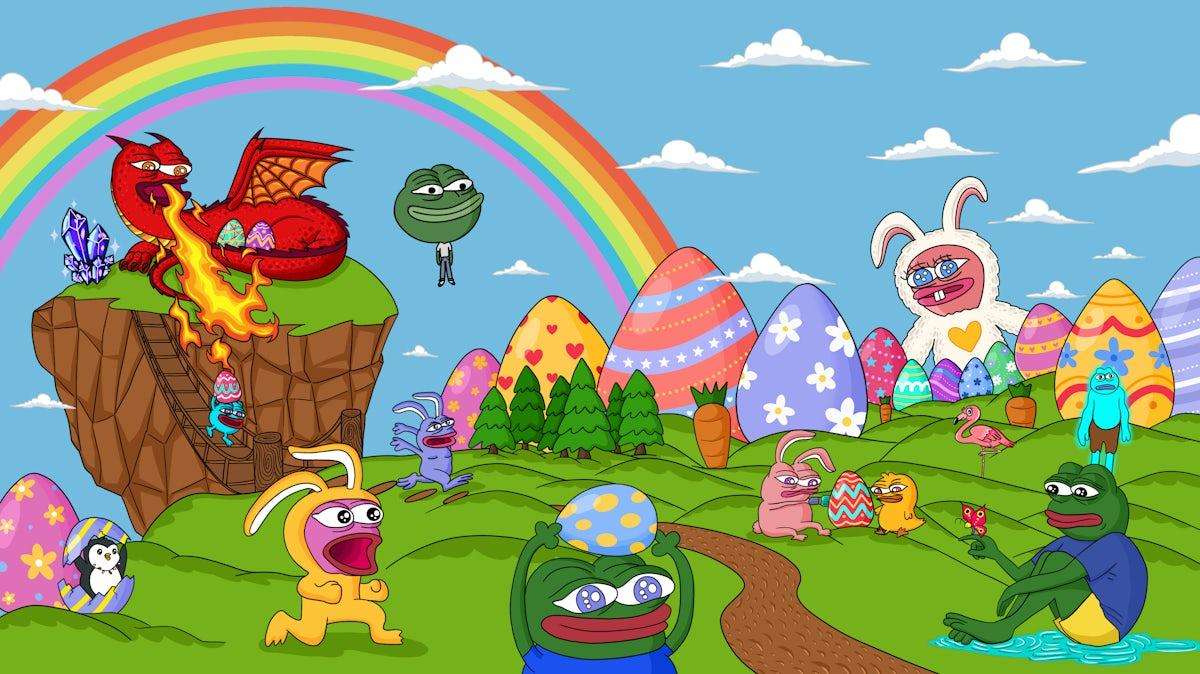 Pepe in EasterLand puzzle online from photo