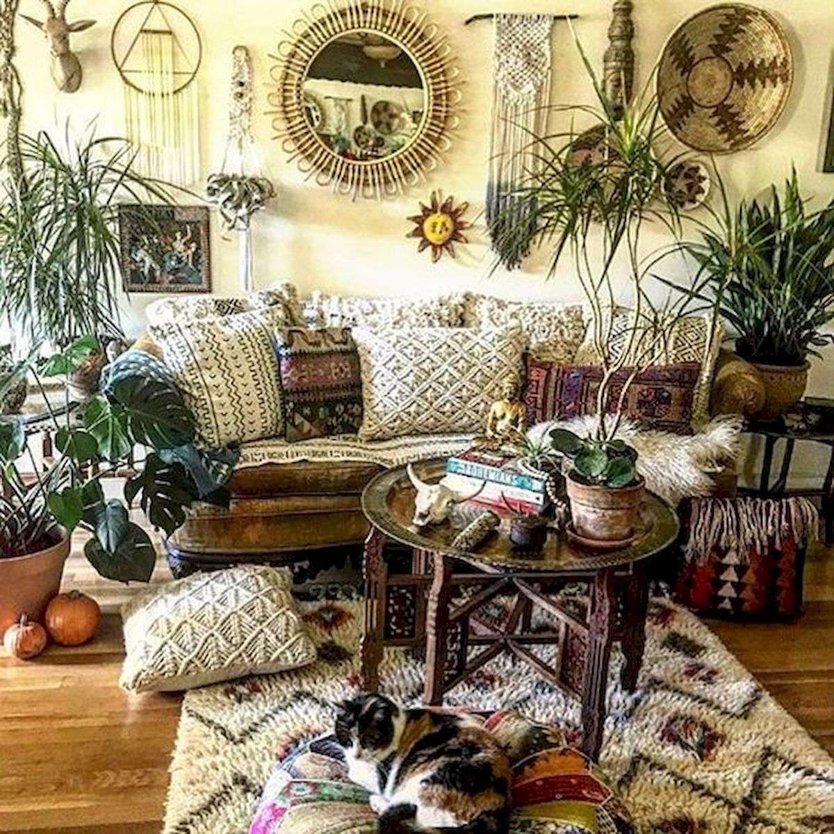 Sala de estar con gatito puzzle online a partir de foto