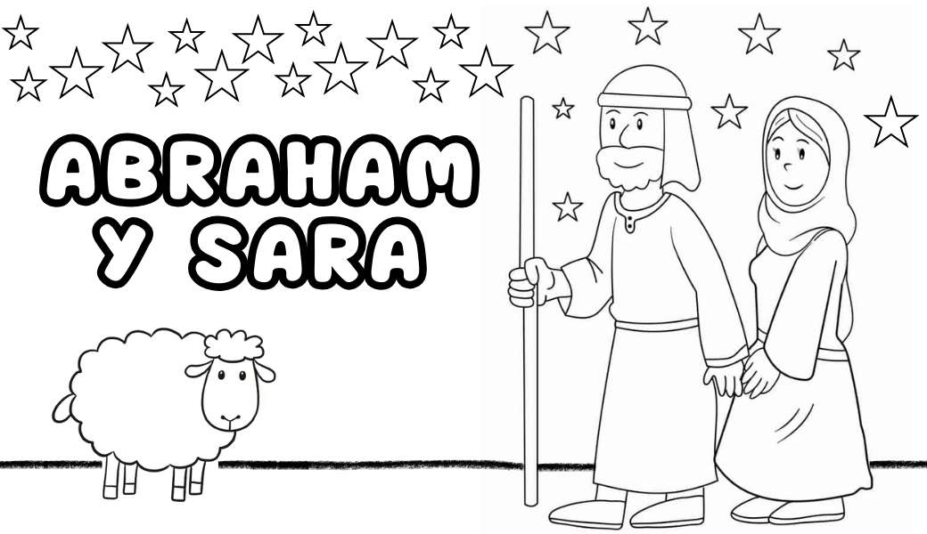 Авраам и Сара онлайн пъзел от снимка
