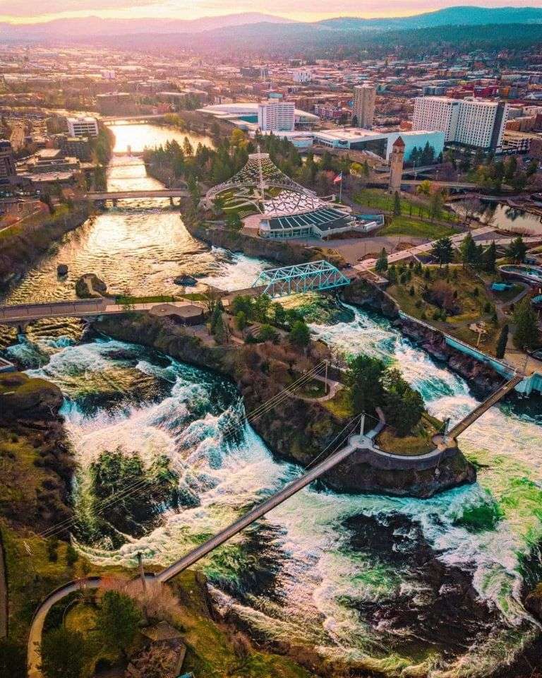 Spokane-rivier online puzzel