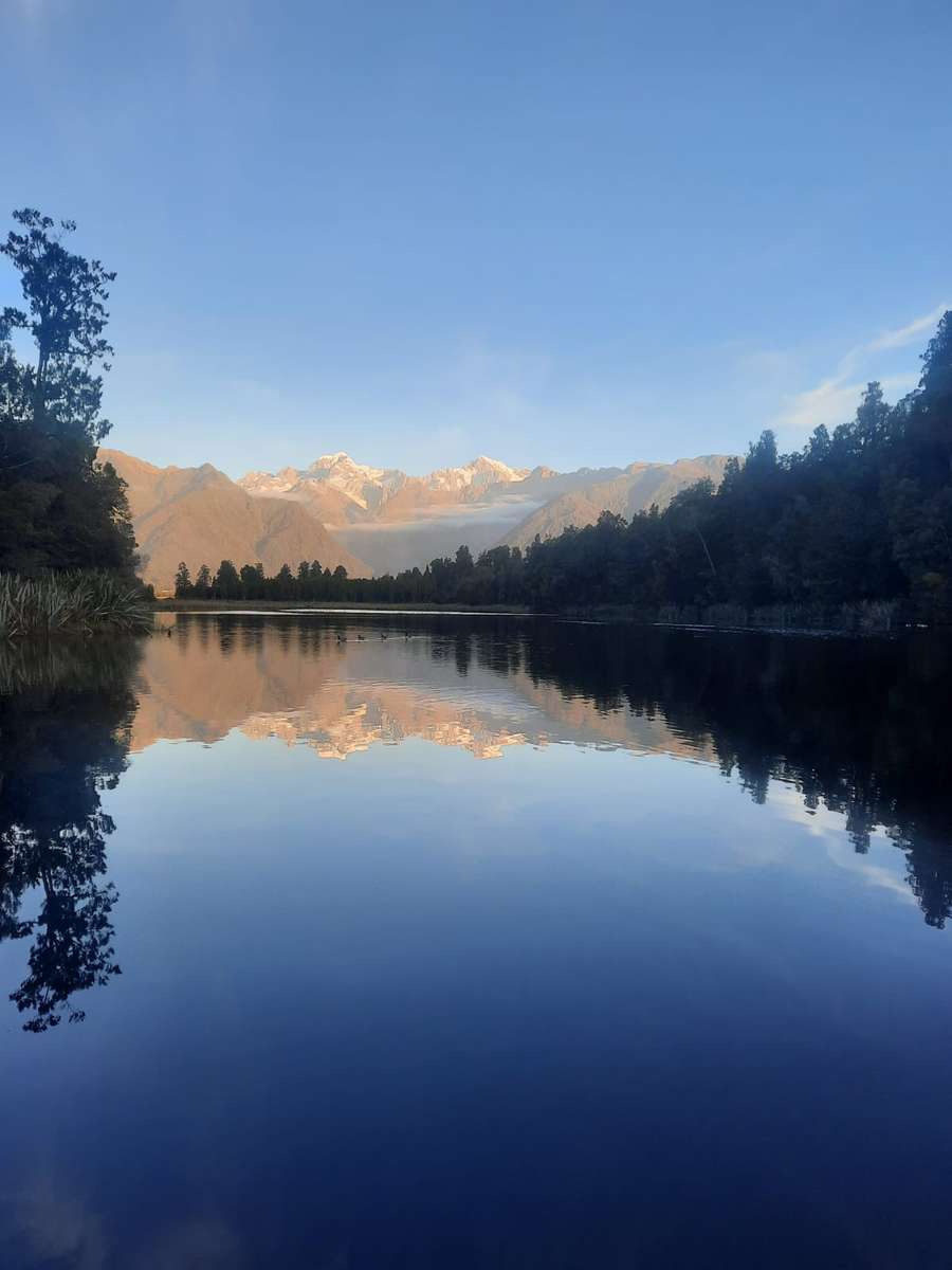 Lacul Mathieson până la Muntele Cook puzzle online