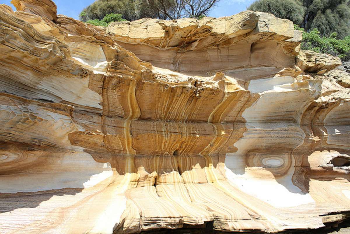 Las olas de las rocas puzzle online a partir de foto