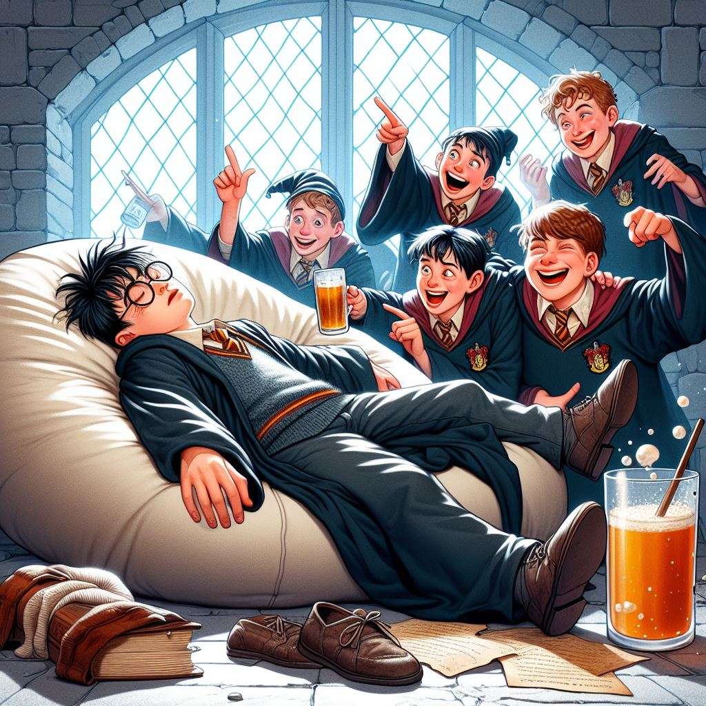 Harry Potter ubriaco puzzle online from photo