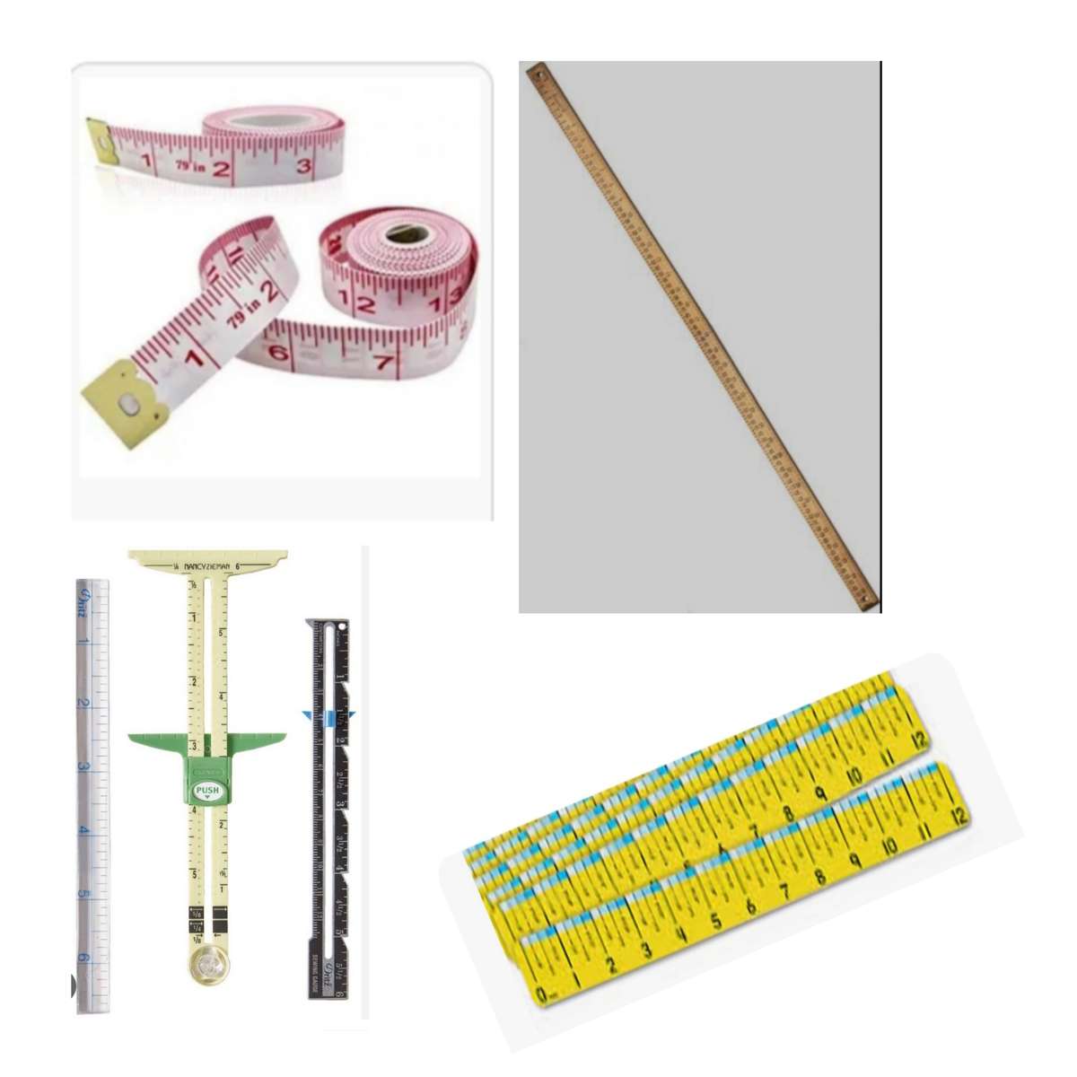 Measuring tools puzzle online from photo