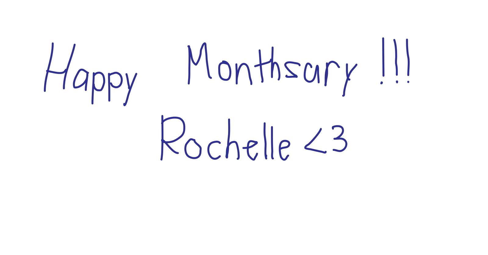 Happy Monthsary Rochelle! puzzle online from photo