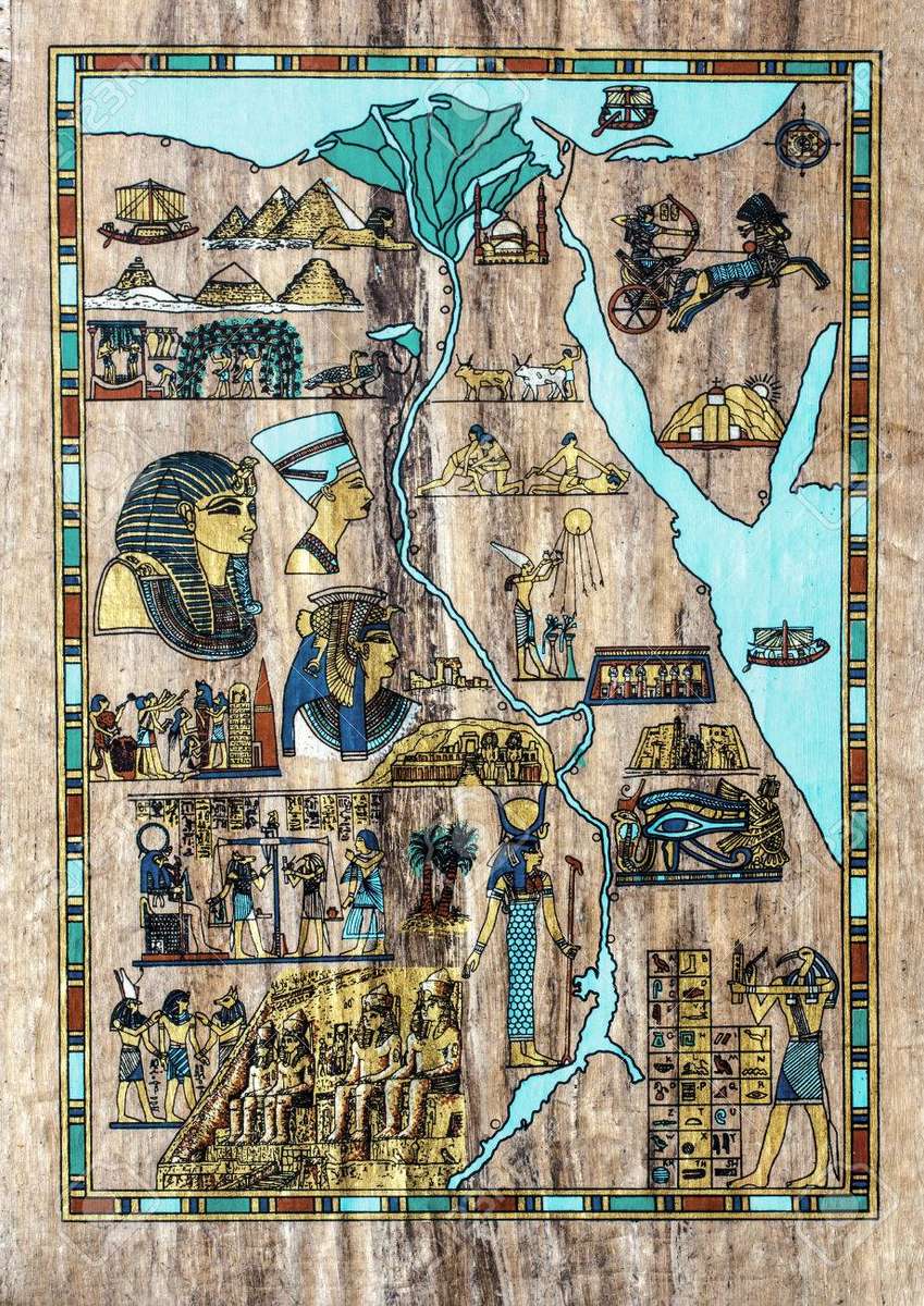 Ägyptische Karte Online-Puzzle