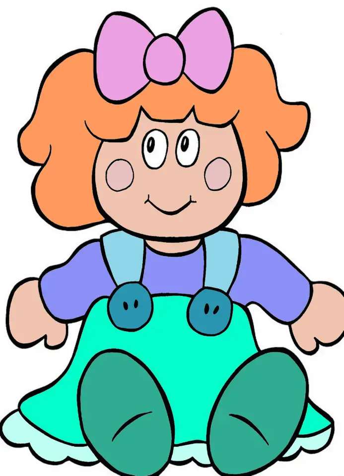 Лялька з помаранчевим волоссям онлайн пазл