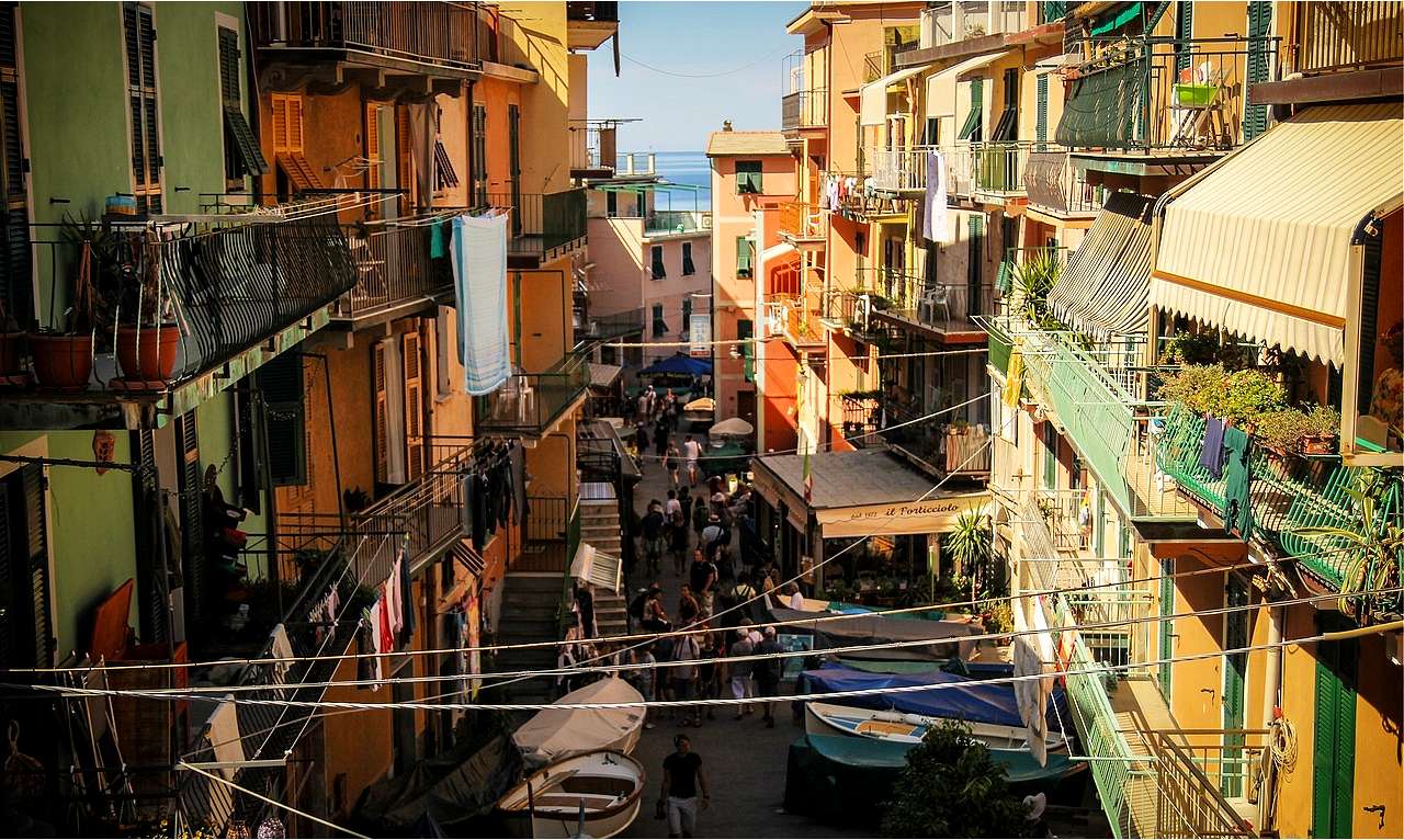 italiensk stad pussel online från foto
