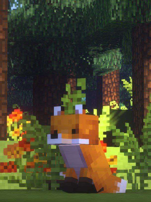 Minecraft fox puzzle online from photo