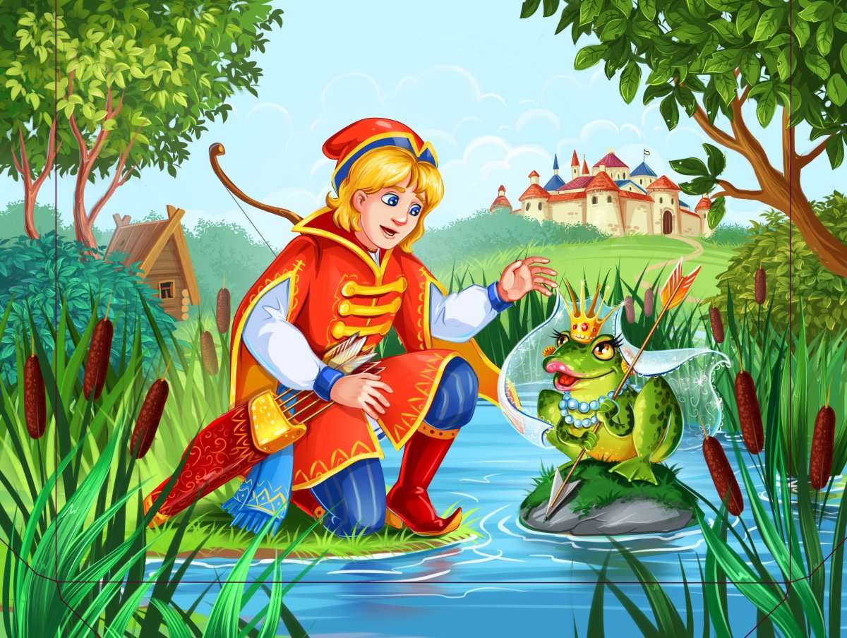 Märchen „Die Froschprinzessin“ Online-Puzzle vom Foto