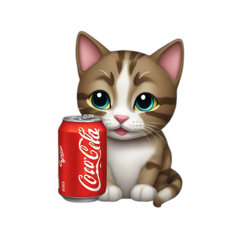 gatto e coca cola puzzle online