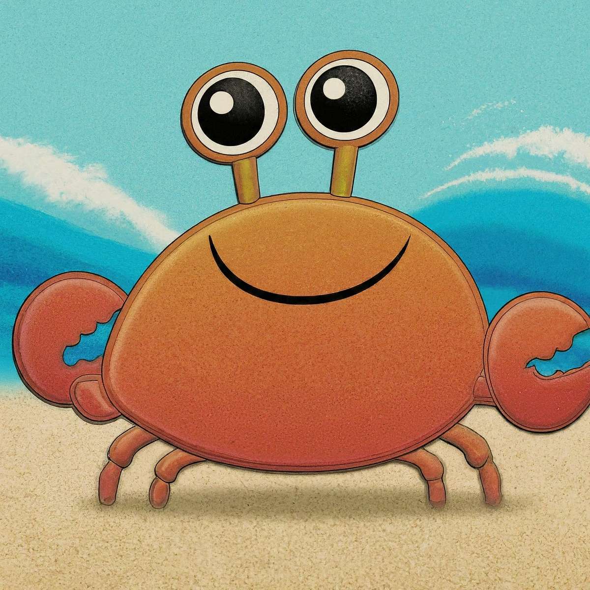 little red crab puzzle online from photo