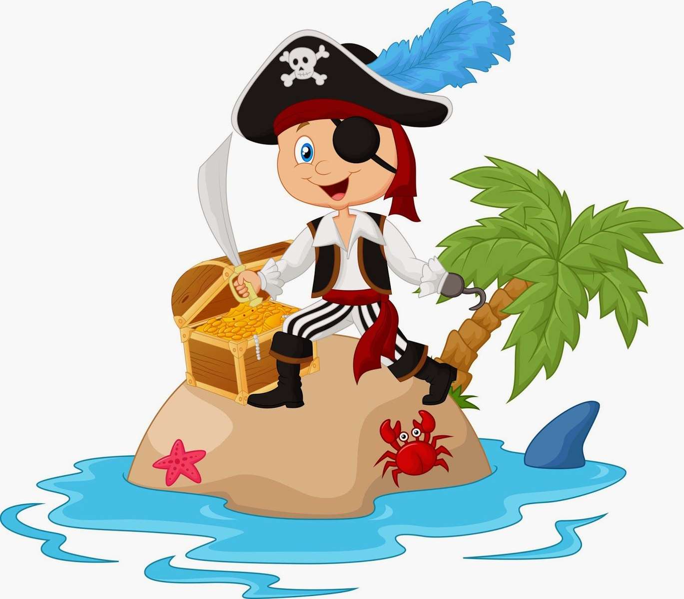 Piratenrätsel Online-Puzzle