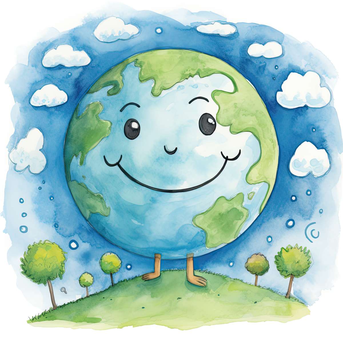 Earth day puzzle online from photo