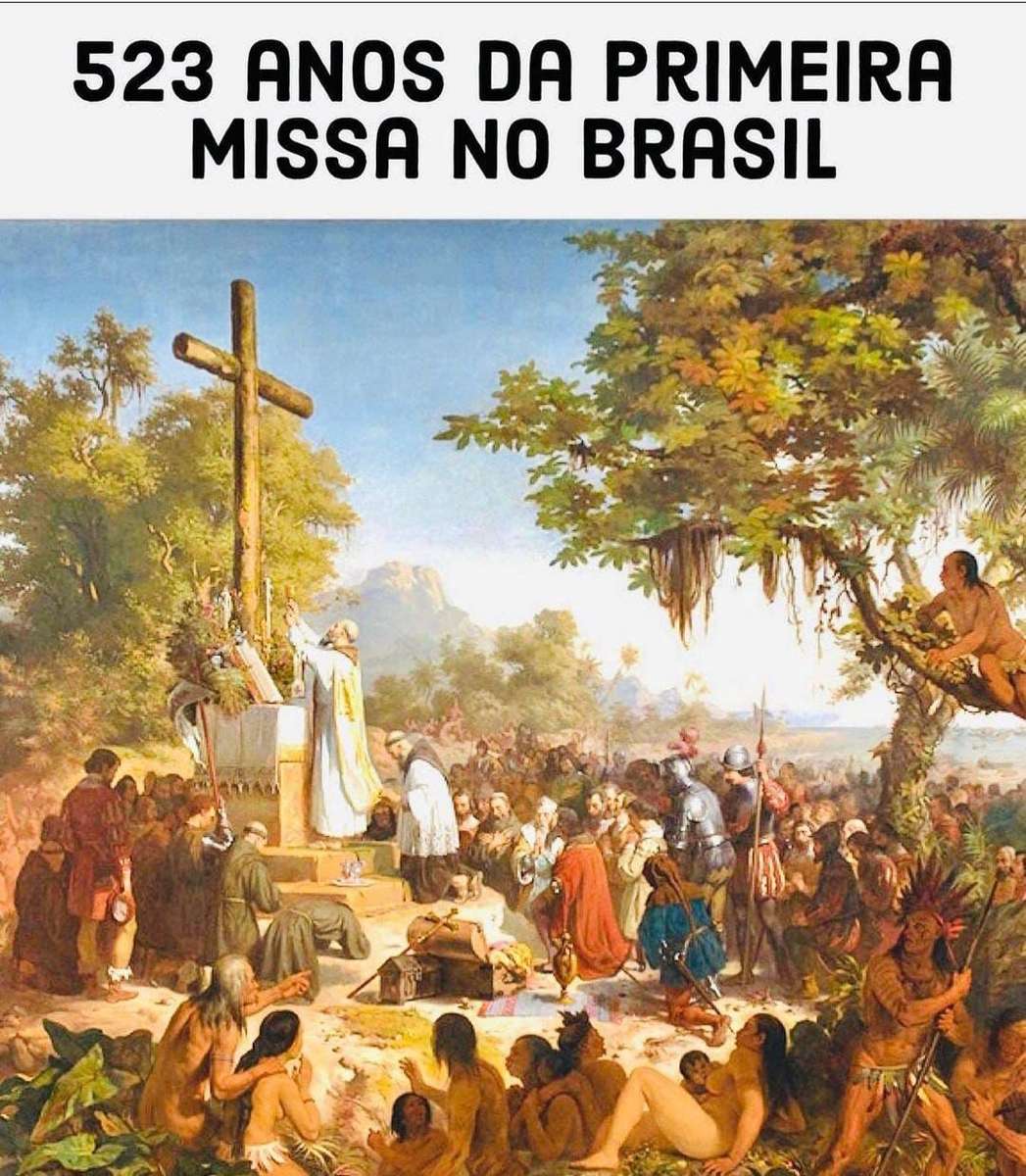 prima liturghie din Brazilia puzzle online