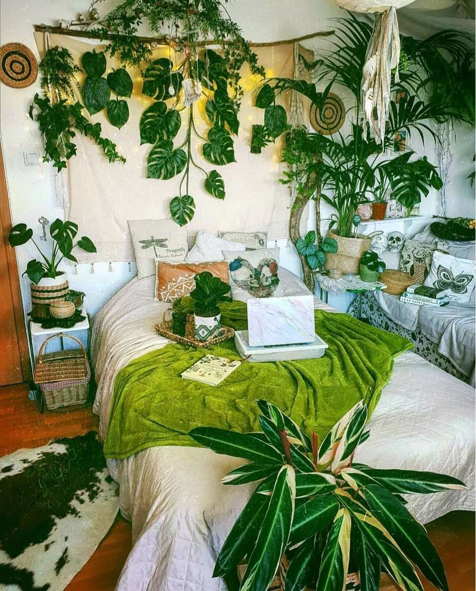 Δωμάτιο στο πράσινο 2 παζλ online από φωτογραφία