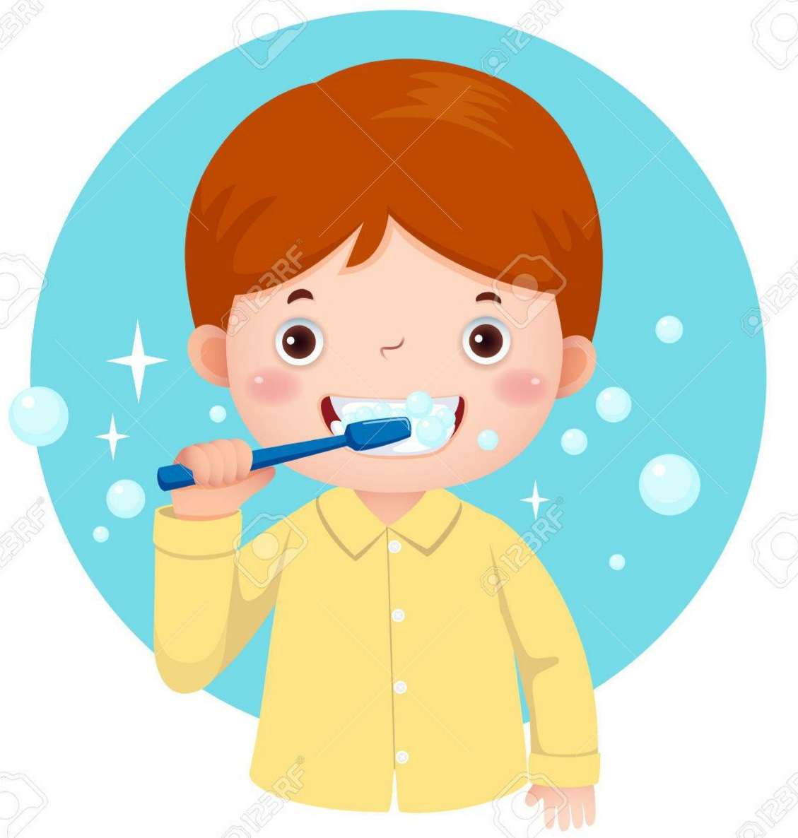 Se brosser les dents онлайн пъзел от снимка