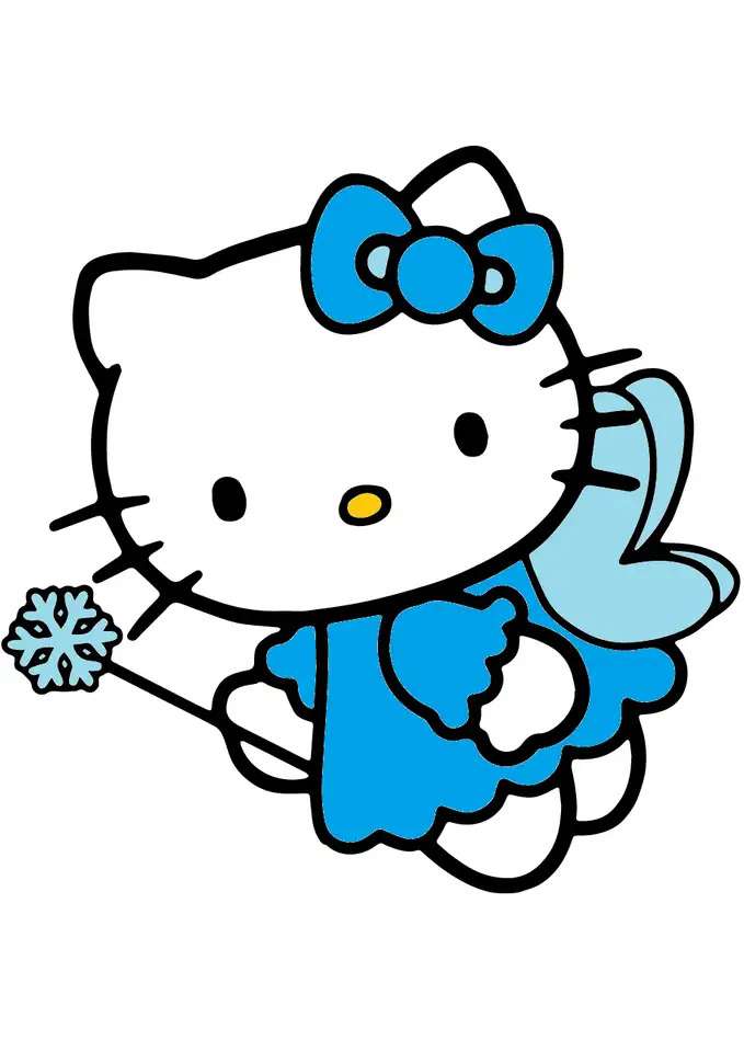Hello Kitty Синята фея онлайн пъзел