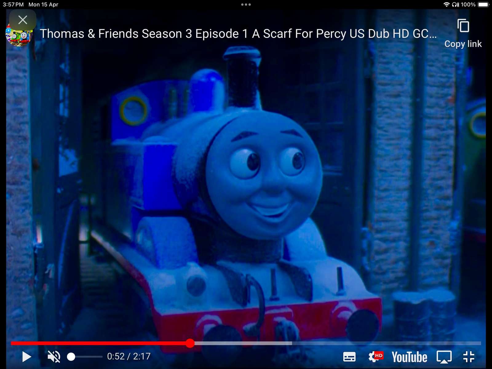 Thomas și prietenii o eșarfă pentru Percy puzzle online din fotografie