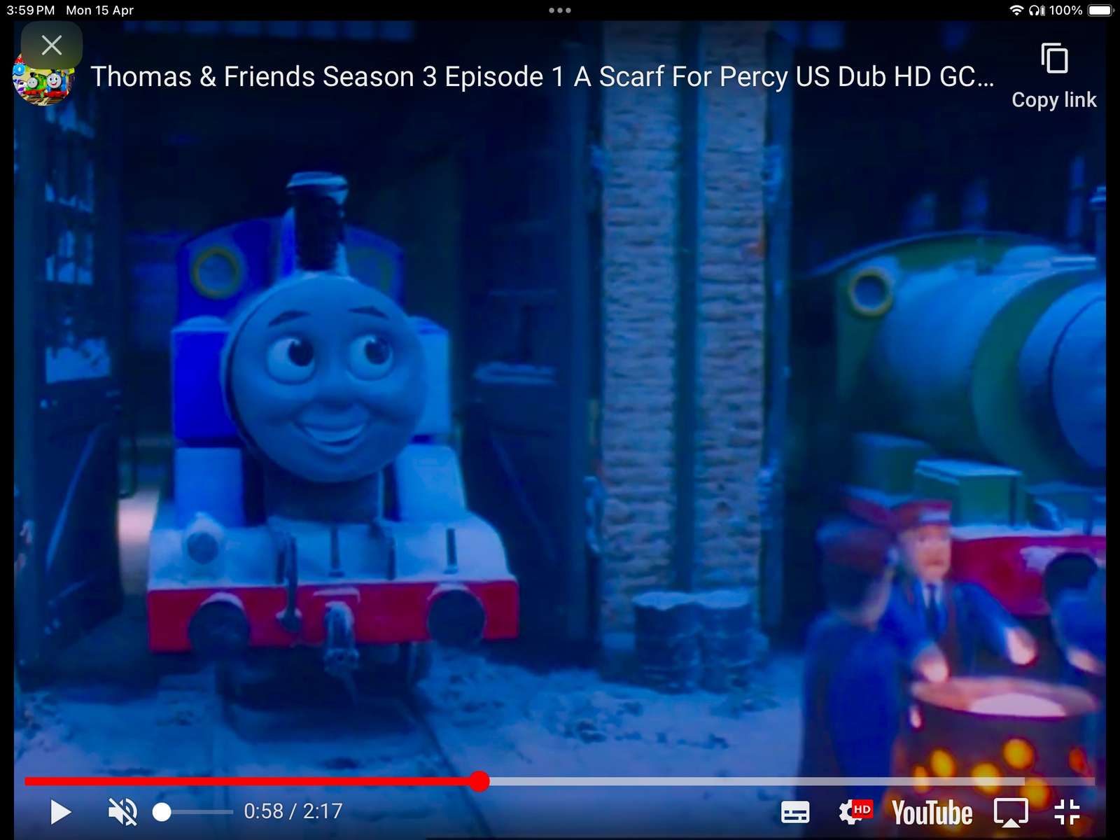 Thomas és barátai egy sálat Percynek online puzzle