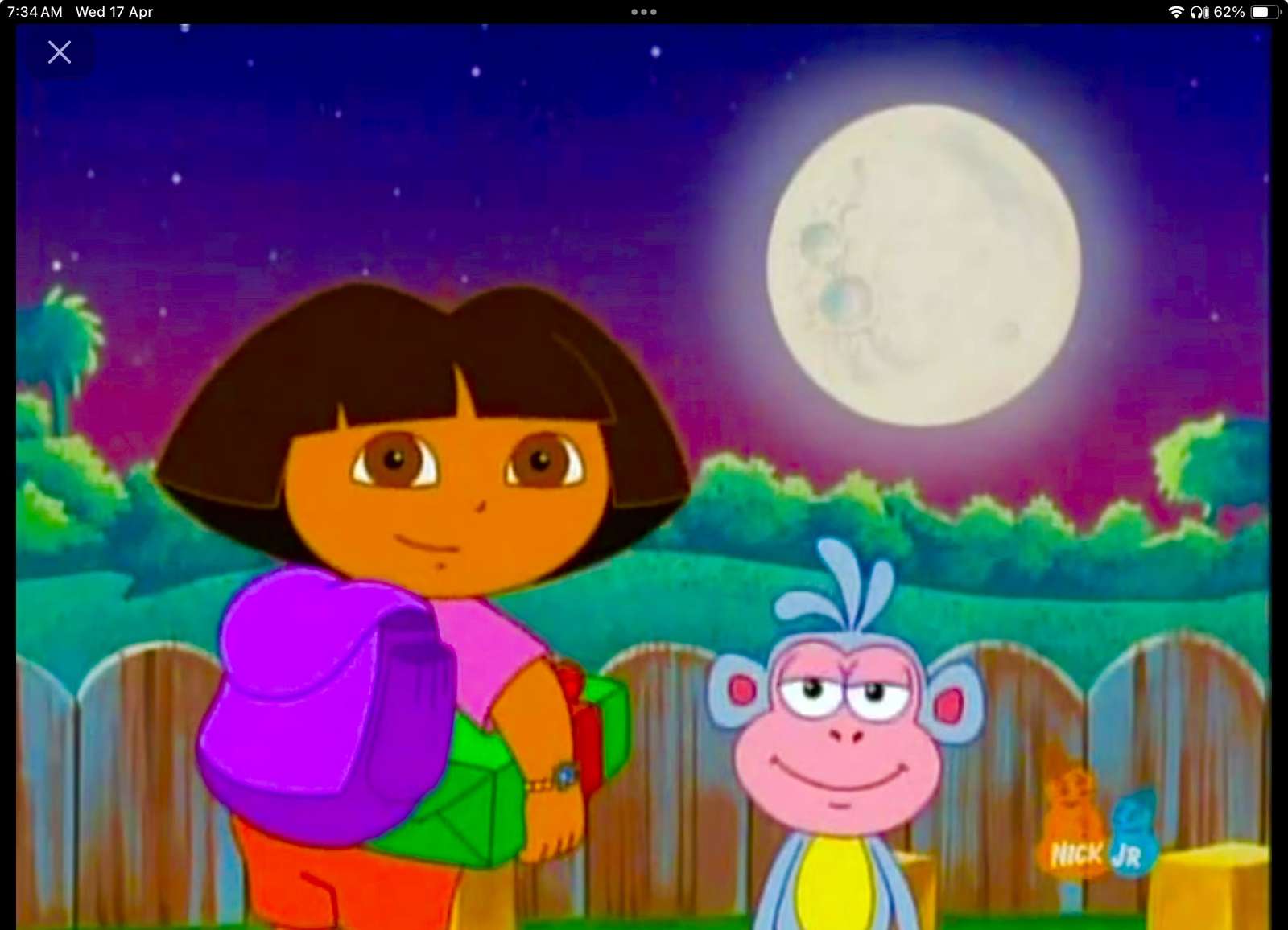 Dora, die Entdeckerin, schenkt dem Weihnachtsmann ein Geschenk Online-Puzzle