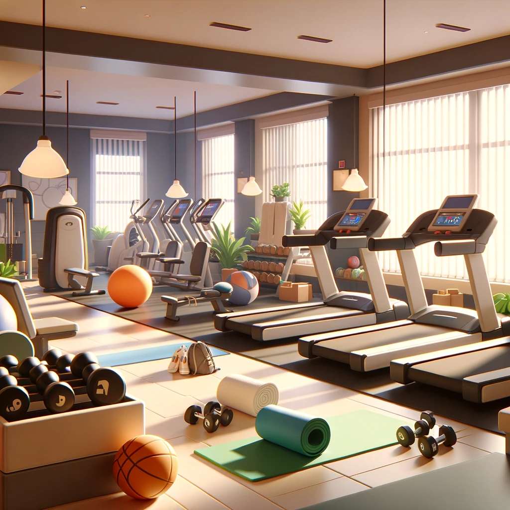 фитнес зала за здраве gogogo онлайн пъзел от снимка