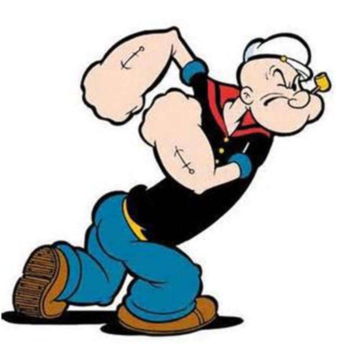 Popeye the sailor man puzzle online from photo