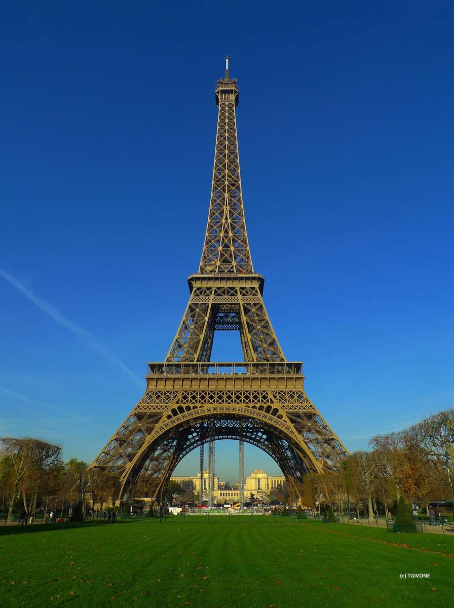 Ейфелева вежа, Париж скласти пазл онлайн з фото