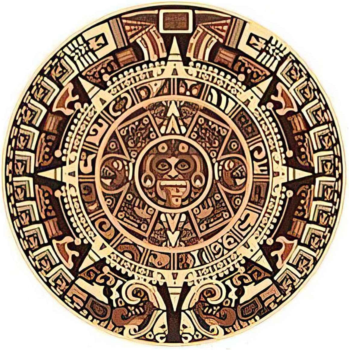 Aztekernas kalender pussel online från foto
