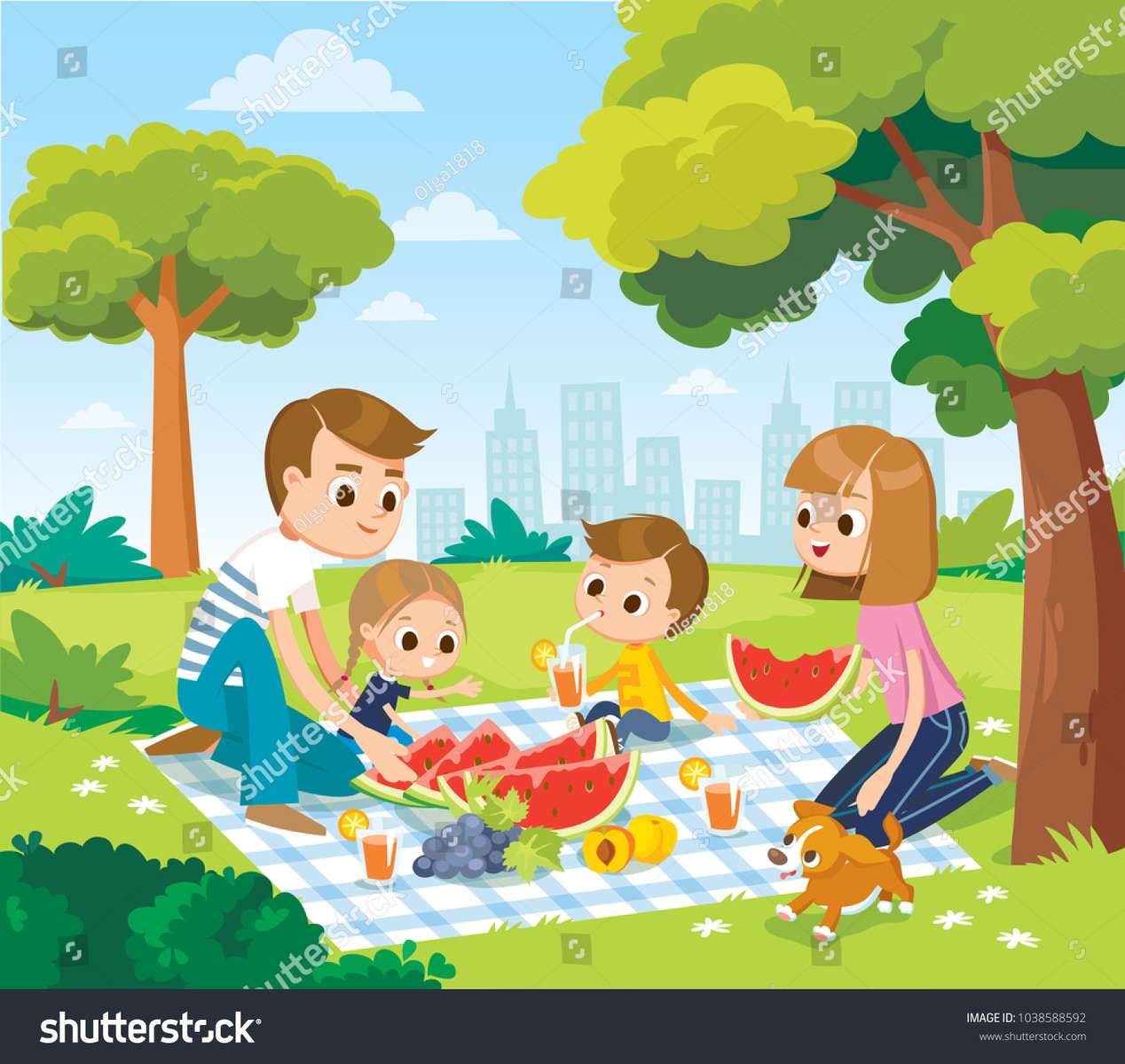 momento del picnic puzzle online