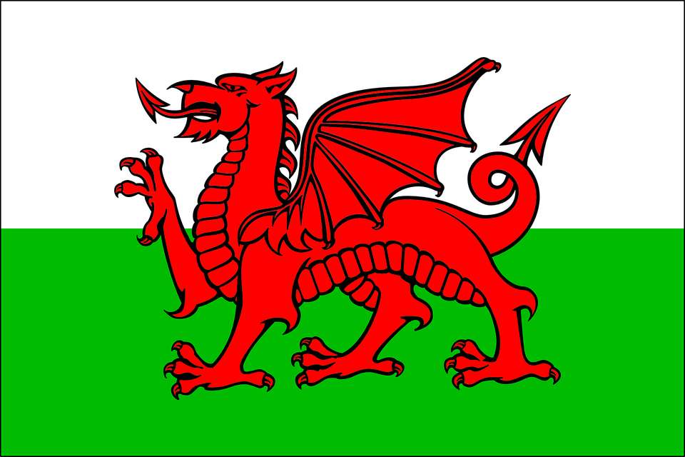 Wales vlag online puzzel