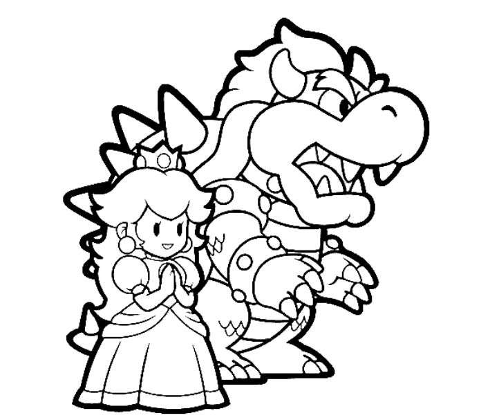 Peach and bowser online puzzle