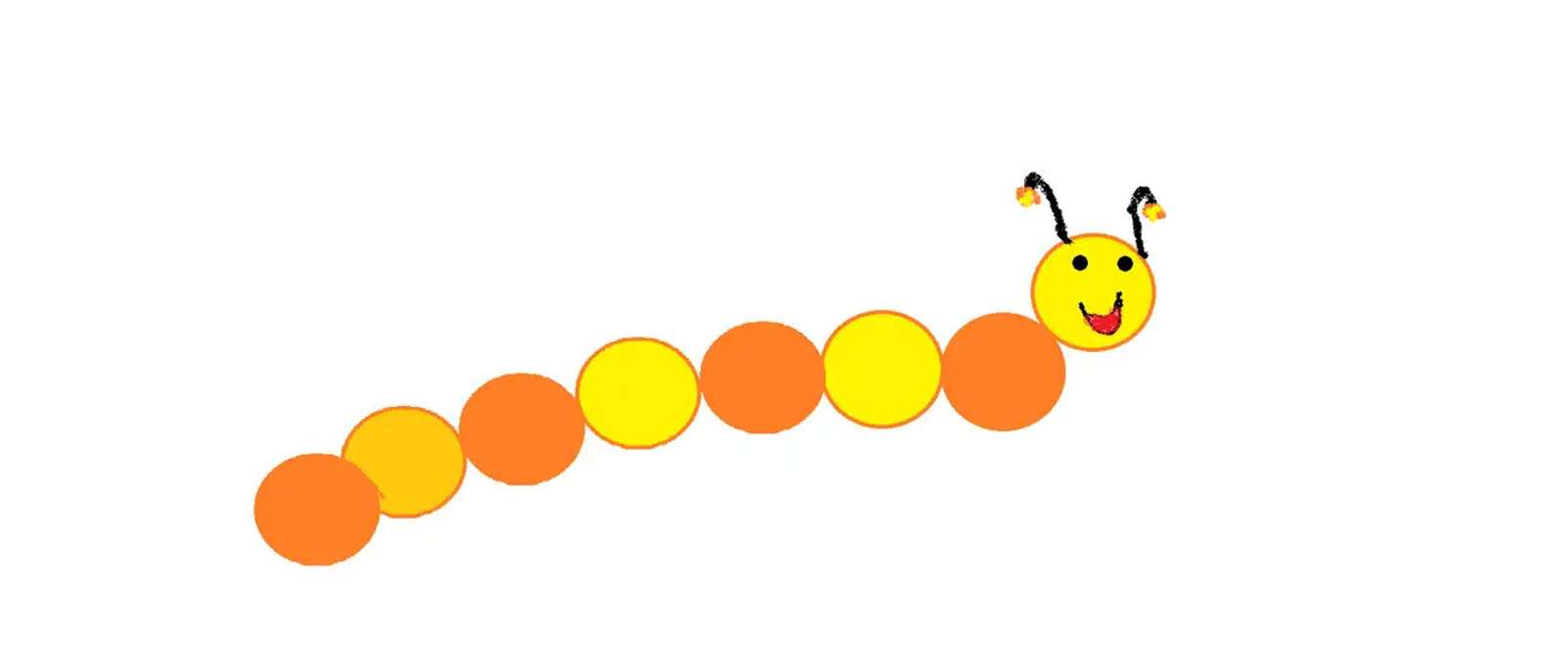 Caterpillar bild pussel online från foto