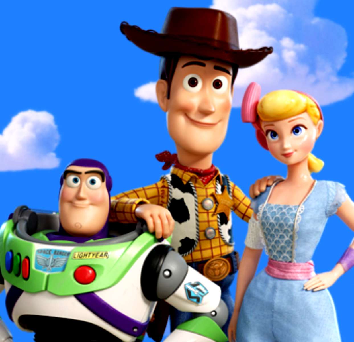 Toy Story - Woody, Buzz și Bo Peep puzzle online din fotografie
