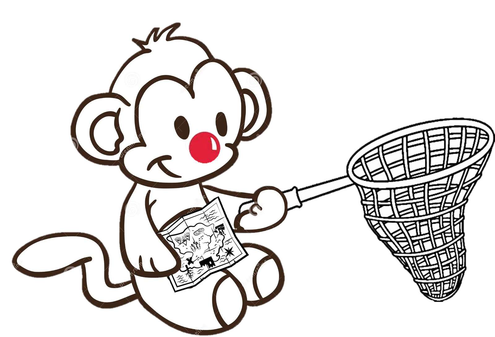 maimuță amuzantă puzzle online
