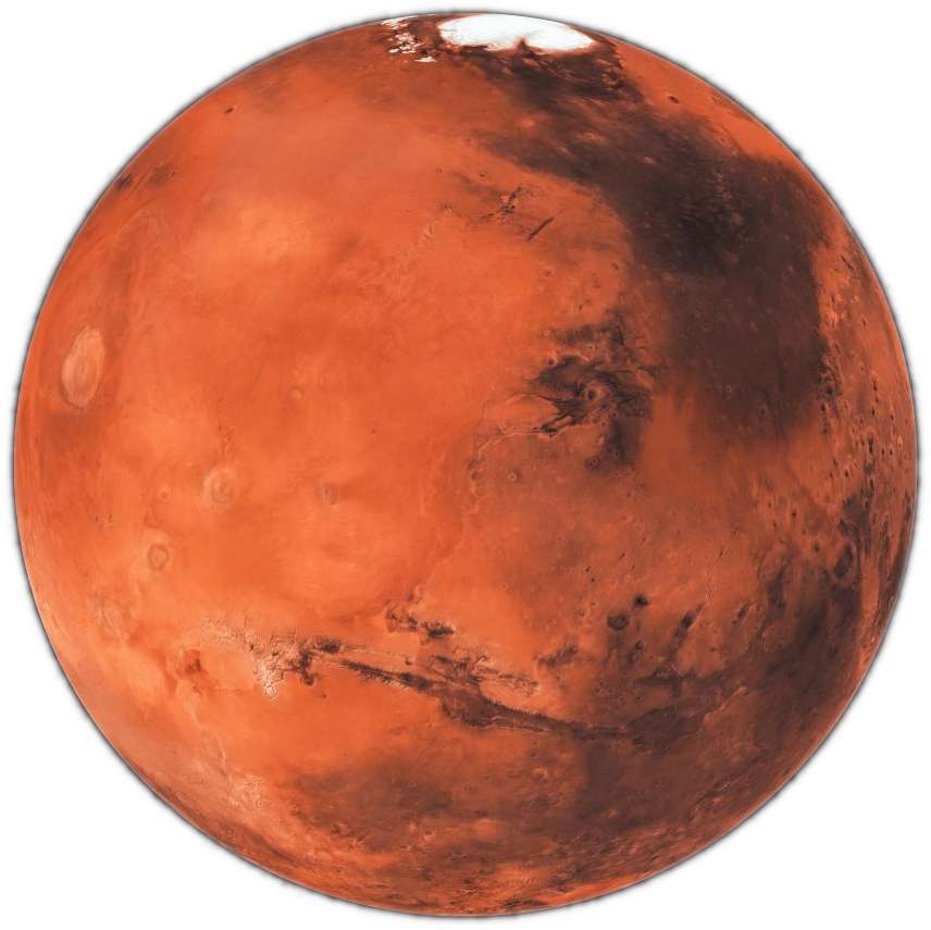 Mars planet-test puzzle online from photo