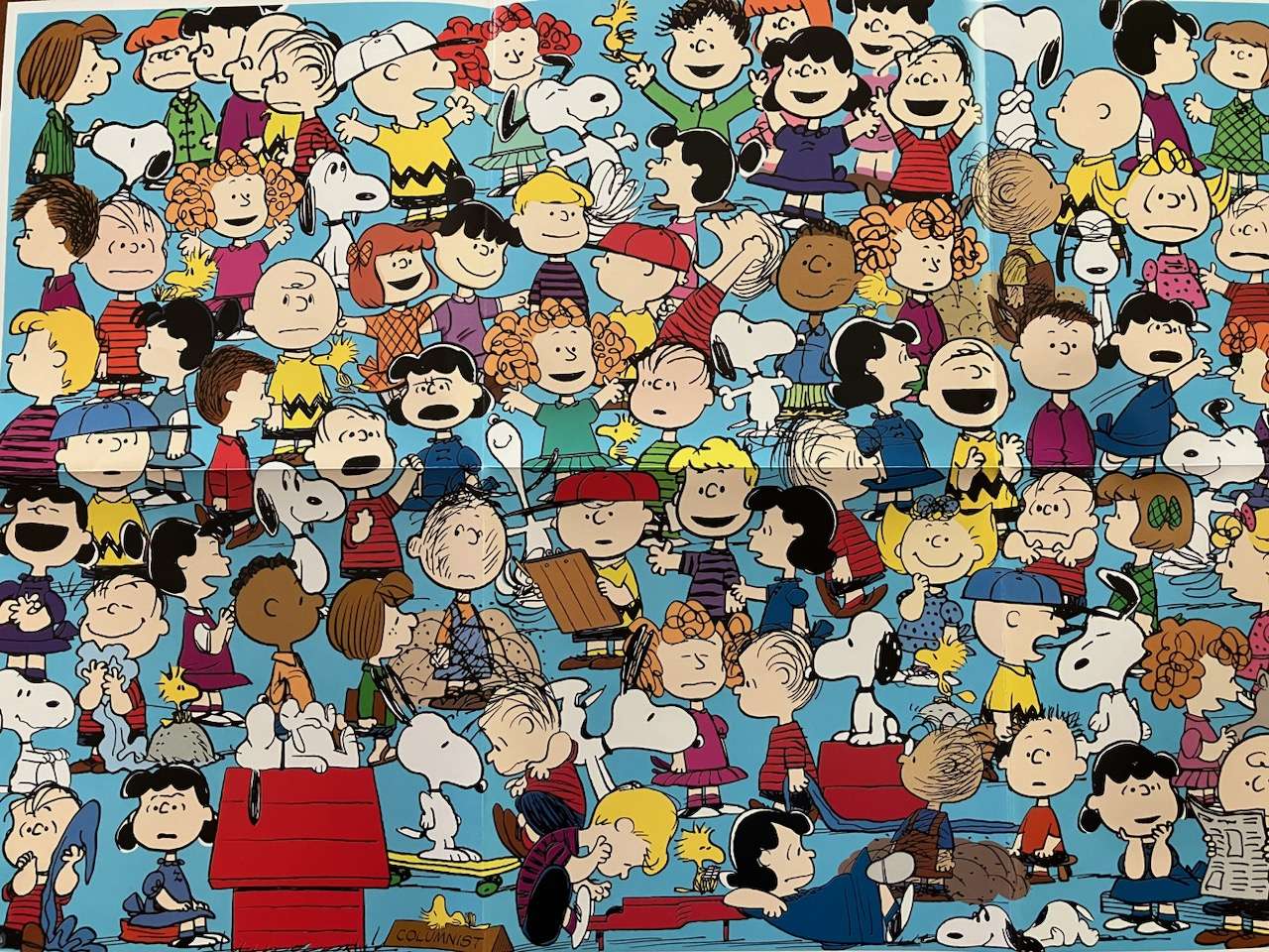 Peanuts gang puzzle online from photo