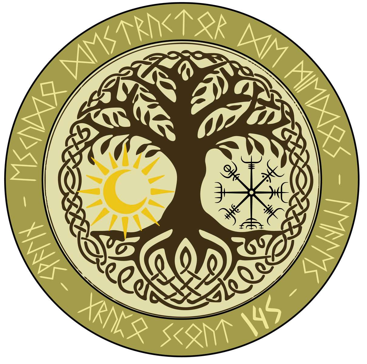 nordisk logotyp pussel online från foto