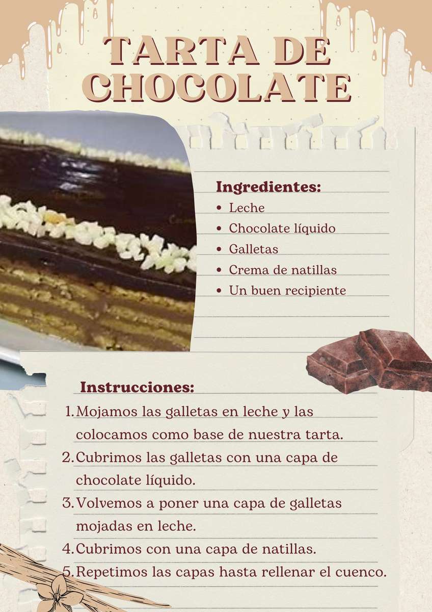 CHOCOLATE CAKE puzzle online from photo