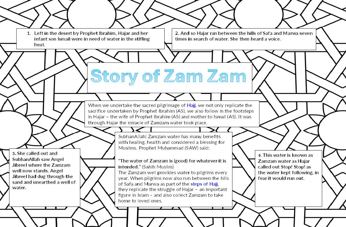 Povestea lui Zamzam puzzle online din fotografie