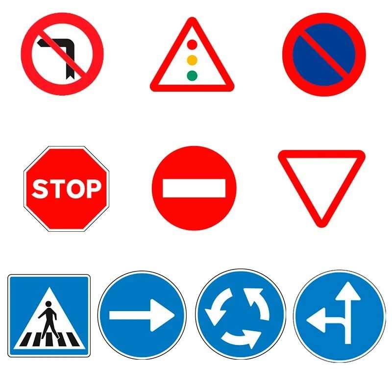Panneaux de signalisation routière puzzle en ligne à partir d'une photo